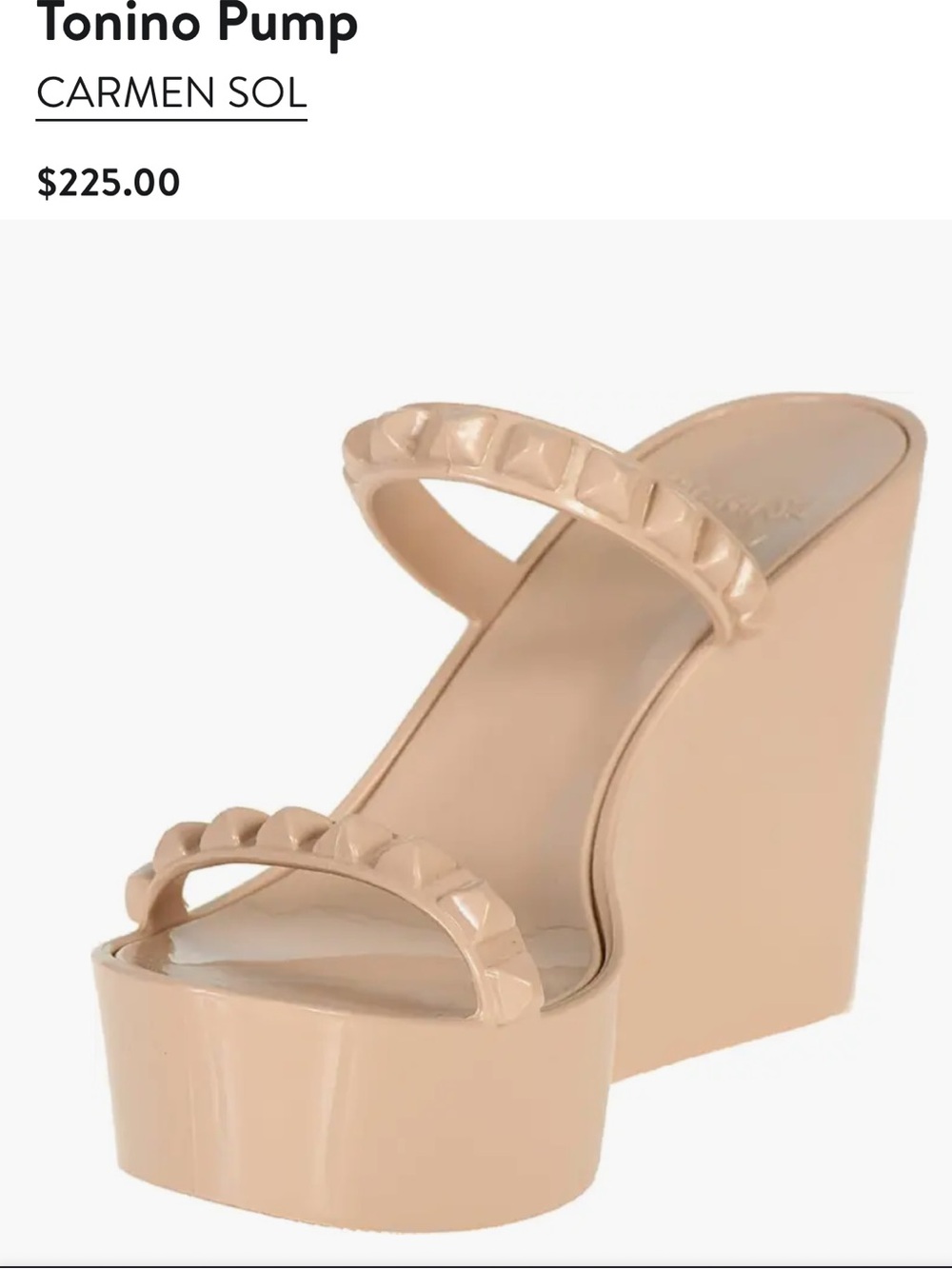 Carmen Sol Tonino Pump women’s size 7 tan
